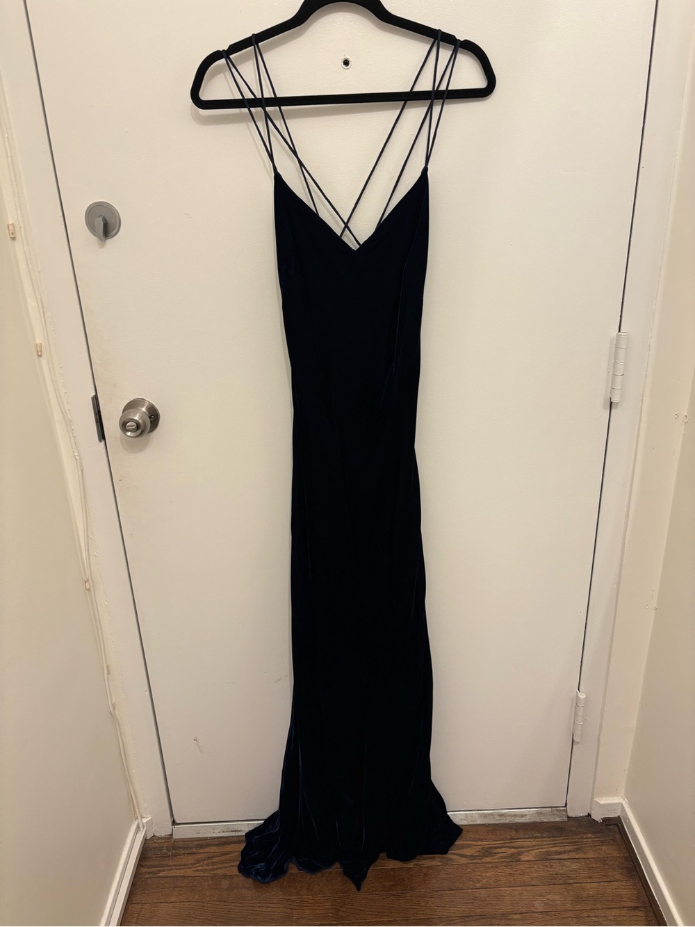 Elegant Navy Ralph Lauren Strappy Gown